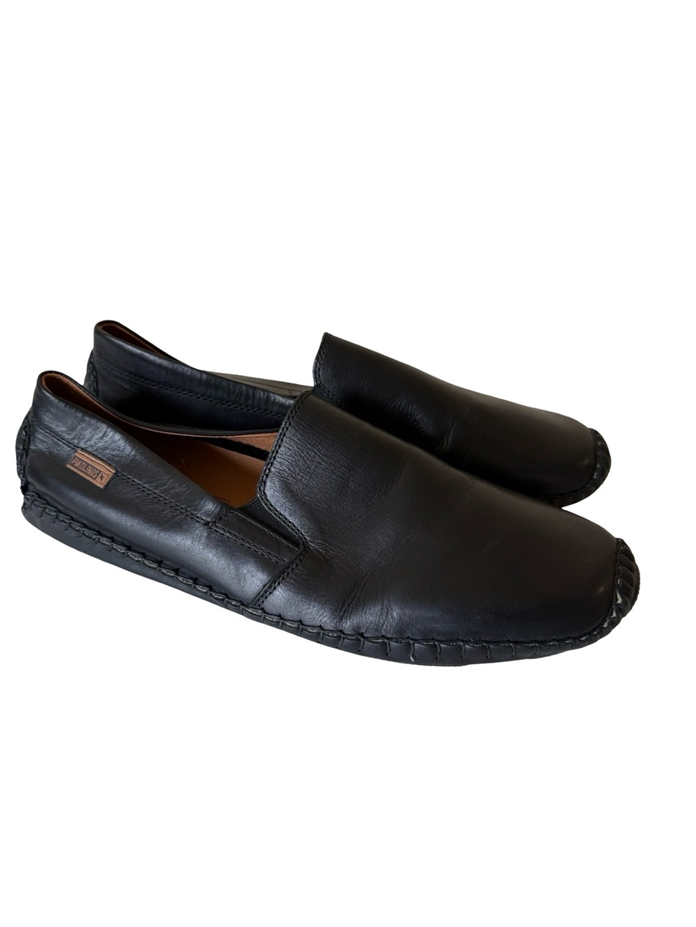 Pikolinos Jerez Slip On Driving Loafers Womens EU 42 US 11 Black Leather
